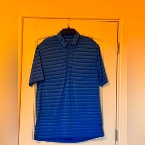 Pebble Beach Navy Striped Polo Shirt